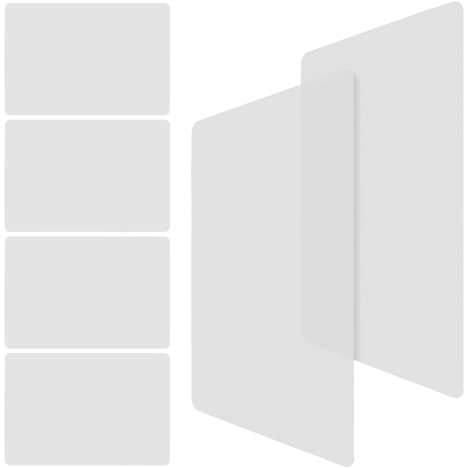 

6pcs PVC Waterproof Anti oil Table Pads Fridge Mats Shelf Liners for Kitchen Cabinets Drawers Non adhesive Wire Transparent Easy