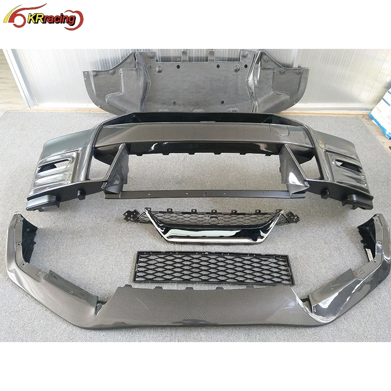 

suitable for 2020 Nismo Style Half Carbon Fiber Car Body Kit Front Bumper for Nissan GTR R35 2008-2020