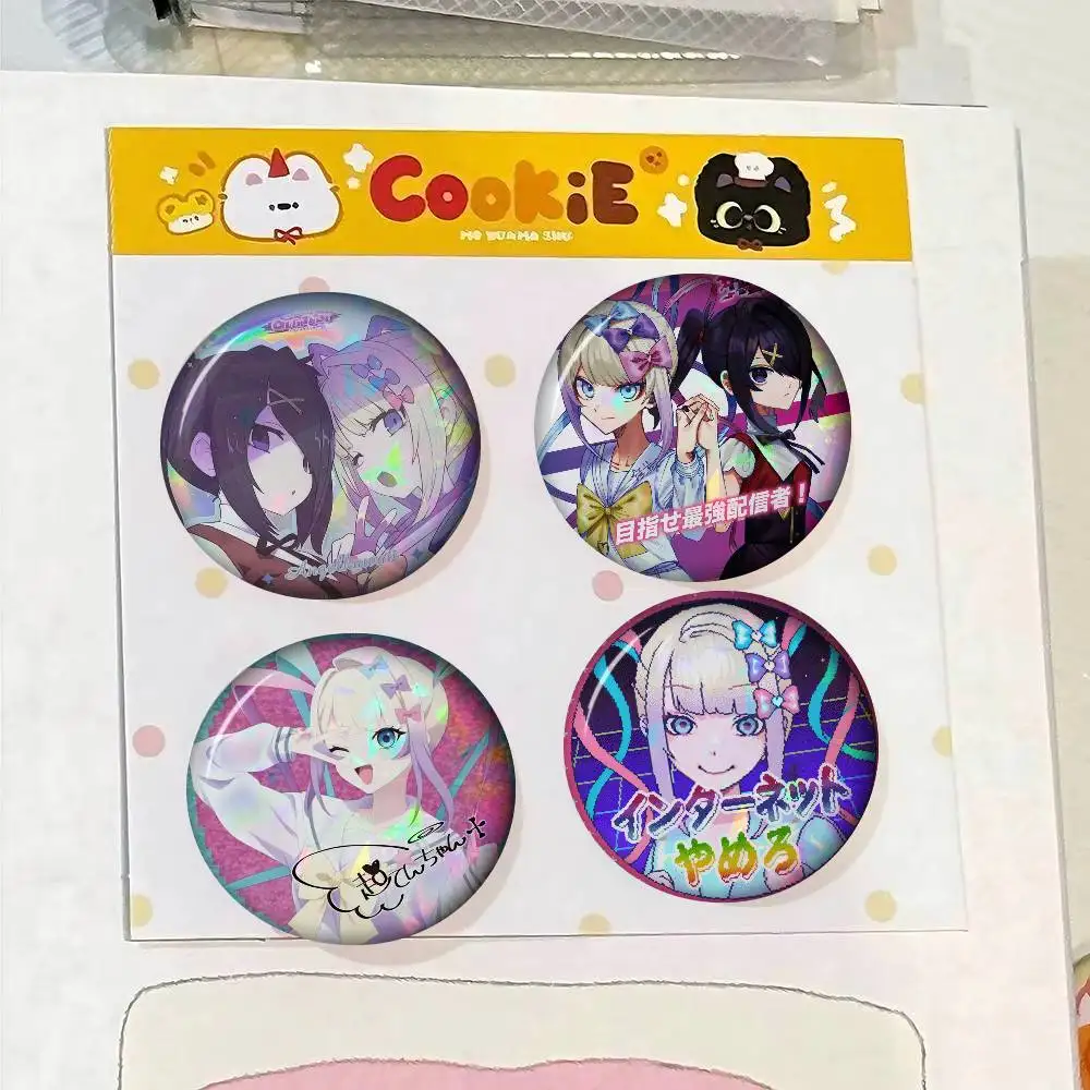 Needy Girl Overdose KAngel Ame chan  Anime Button Pin Handmade For Clothes Cartoon Badge Backpack Decoration Jewelry Accessories view 3
