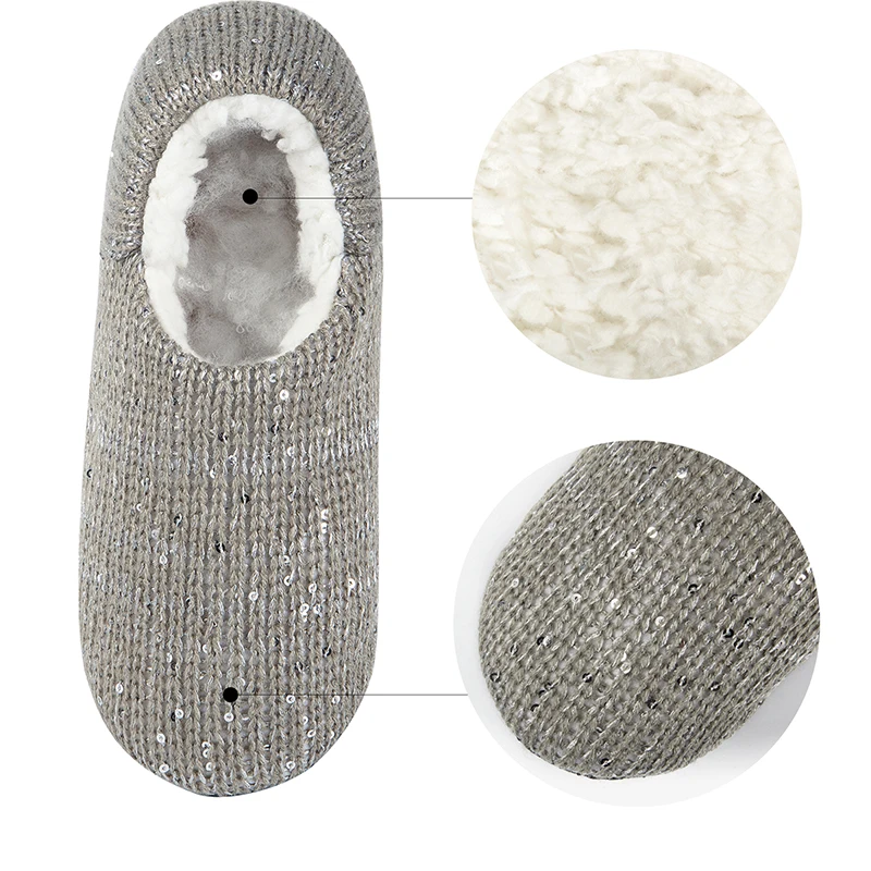 Keep Warm Slipper Sock For Women Soft Cozy Non-slip Plush Male Slippers Fashion Female Winter Fuzzy Home Indoor Floor Socks