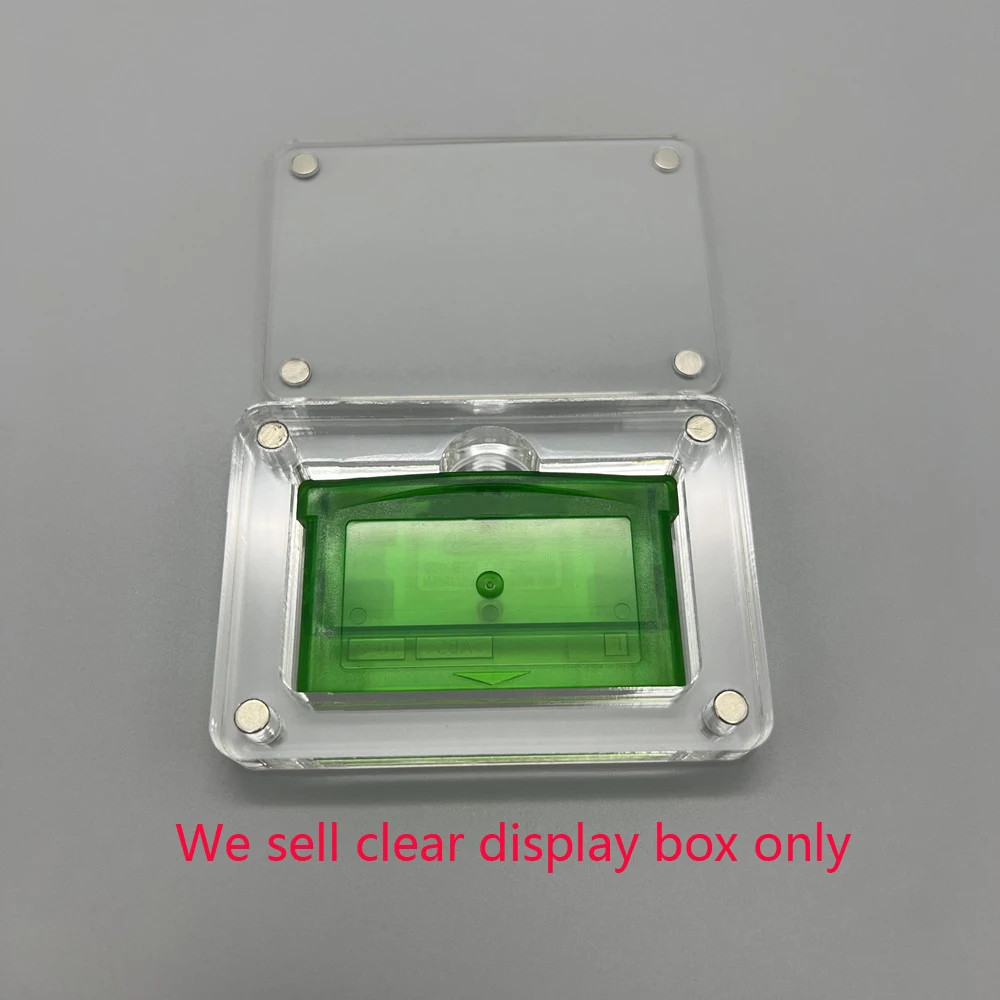 Transparent Storage Game Card Case Acrylic For GBA Cover Shell Cards Slot Box Display Stand