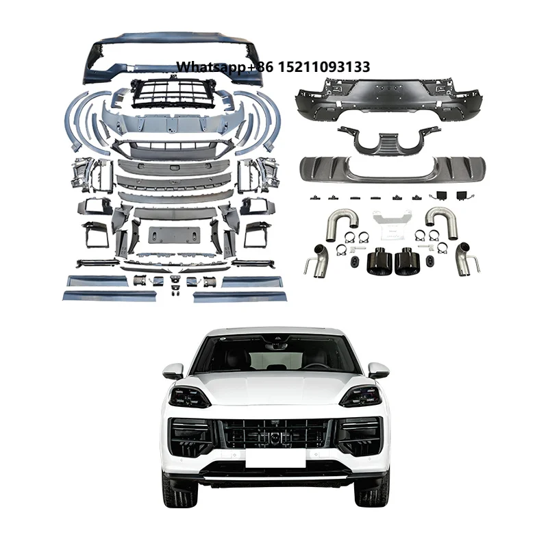 2024-2025 Car Body Kit New Condition Front and Rear Bumper Surround with Fog Light Cut-Outs for