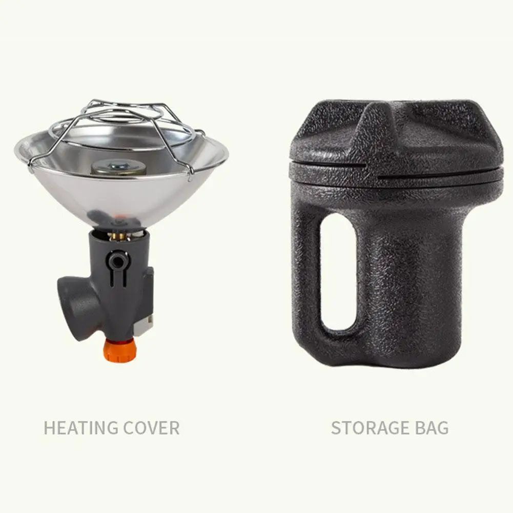 Portable Mini Heater Outdoor Camping Windproof Stainless Steel Gas Butane Heater With Storage Box