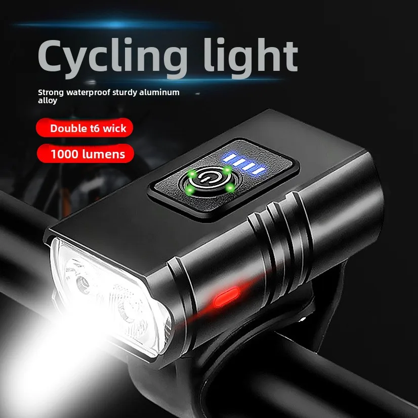 

Bicycle Light, Aluminum Alloy Headlight, Bright Light, Cycling Equipment, Night Riding, Road Mountain Bike, Accessories Set