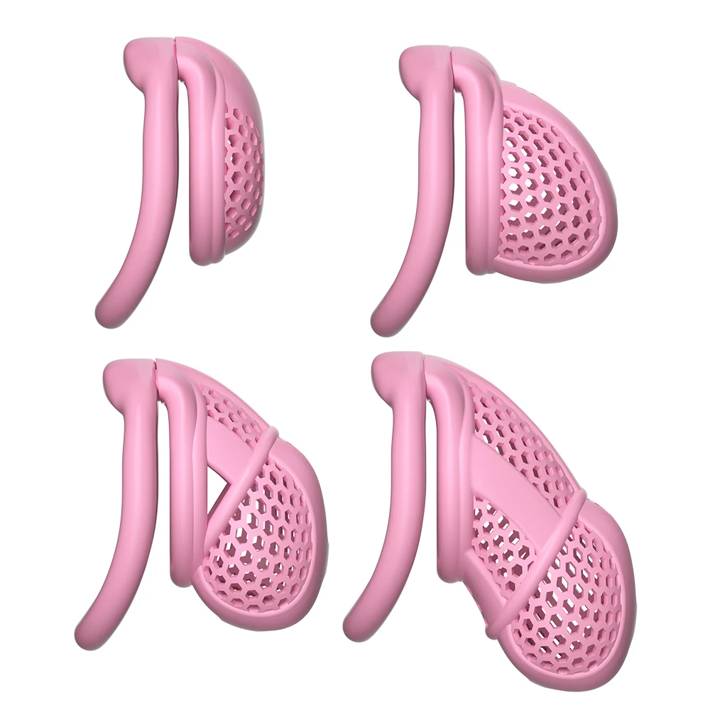 Männlicher Keuschheitskäfig, atmungsaktives Wabendesign mit abnehmbarem Schloss, Penis-Käfig, bequem, Anti-Kneif-BDSM für Männer, Sexspielzeug für Erwachsene