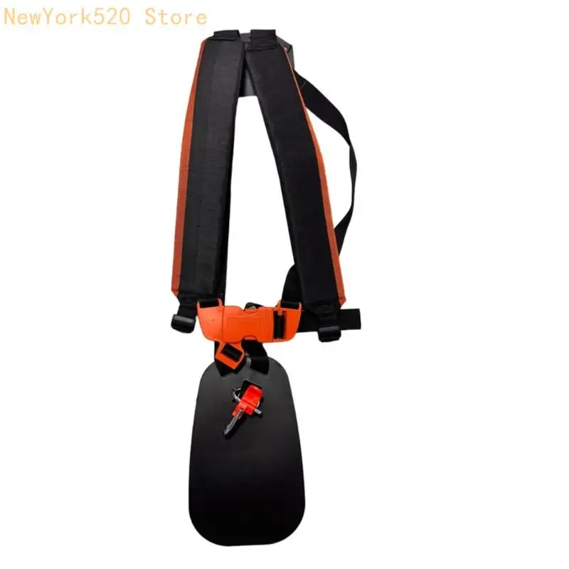 

N84C Nylon Double Shoulder Strap For Garden Brushcutters Strimmer Padded Belt
