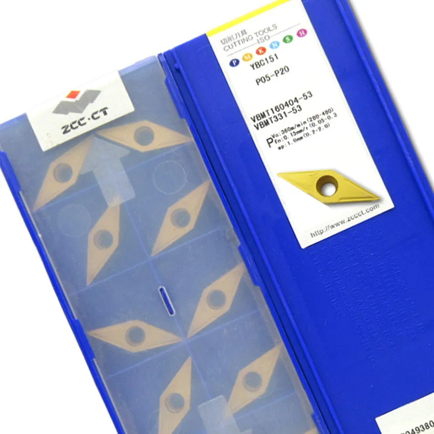 

VBMT160404-53 YBC151/VBMT160404-53 YBC152/VBMT160408-53 YBC151/VBMT160408-53 YBC152 ZCC.CT CNC carbide inserts turning tools