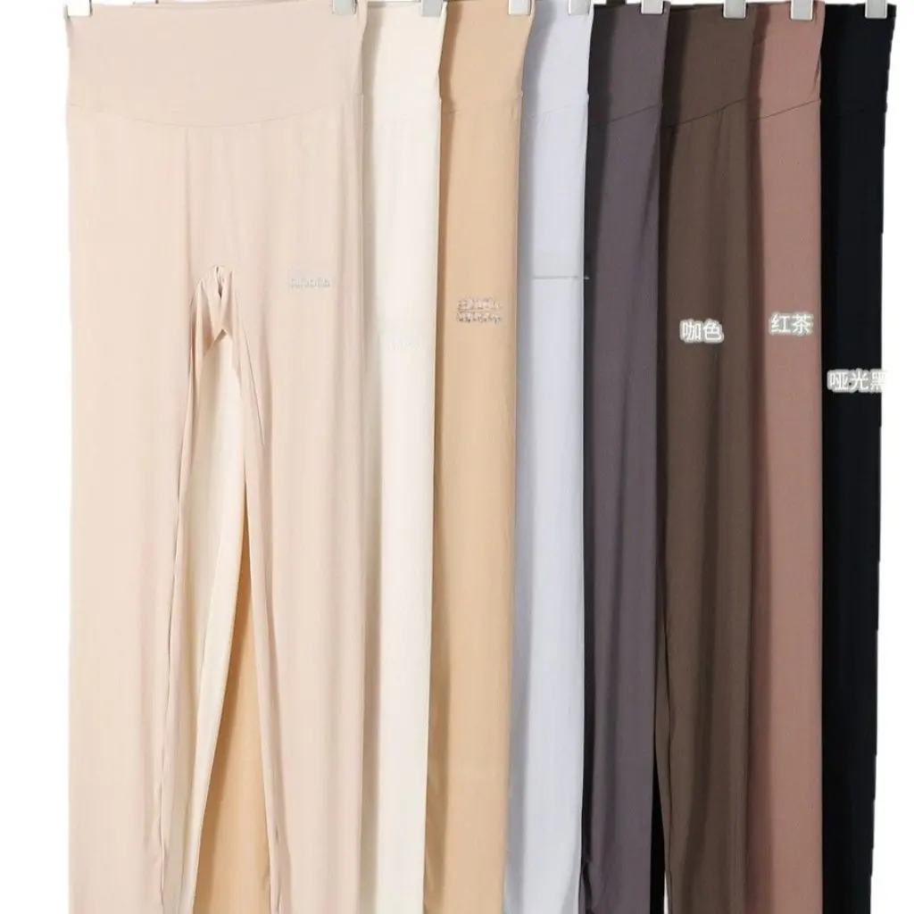 

Women's High-Waist Nylon Mask Pants Ultra-Thin Summer Autumn Arrival Belly-Lifting Hip Sports Tight Leggings