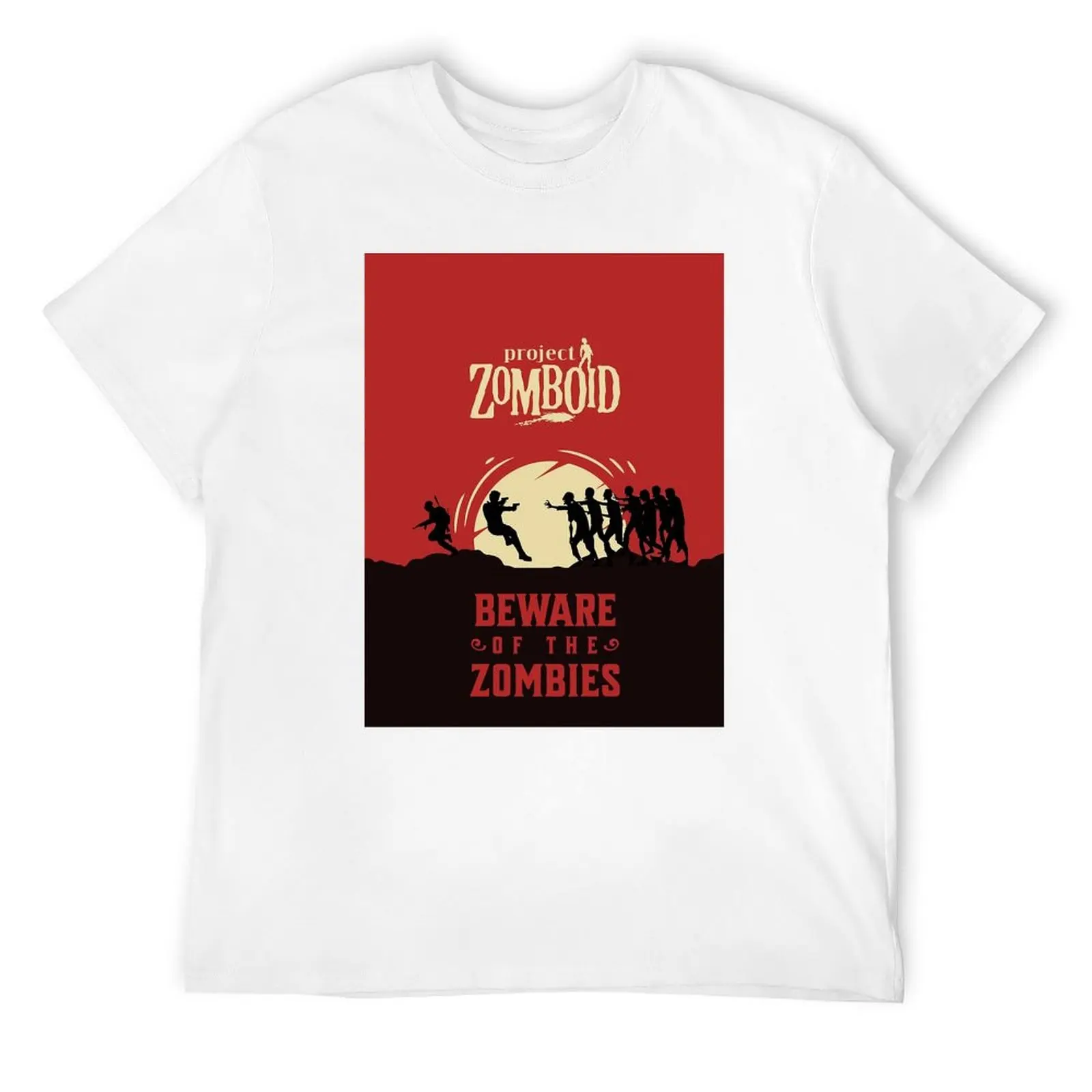 Project Zomboid Art Graphic T-Shirt oversized graphic tee anime men t shirts high quality