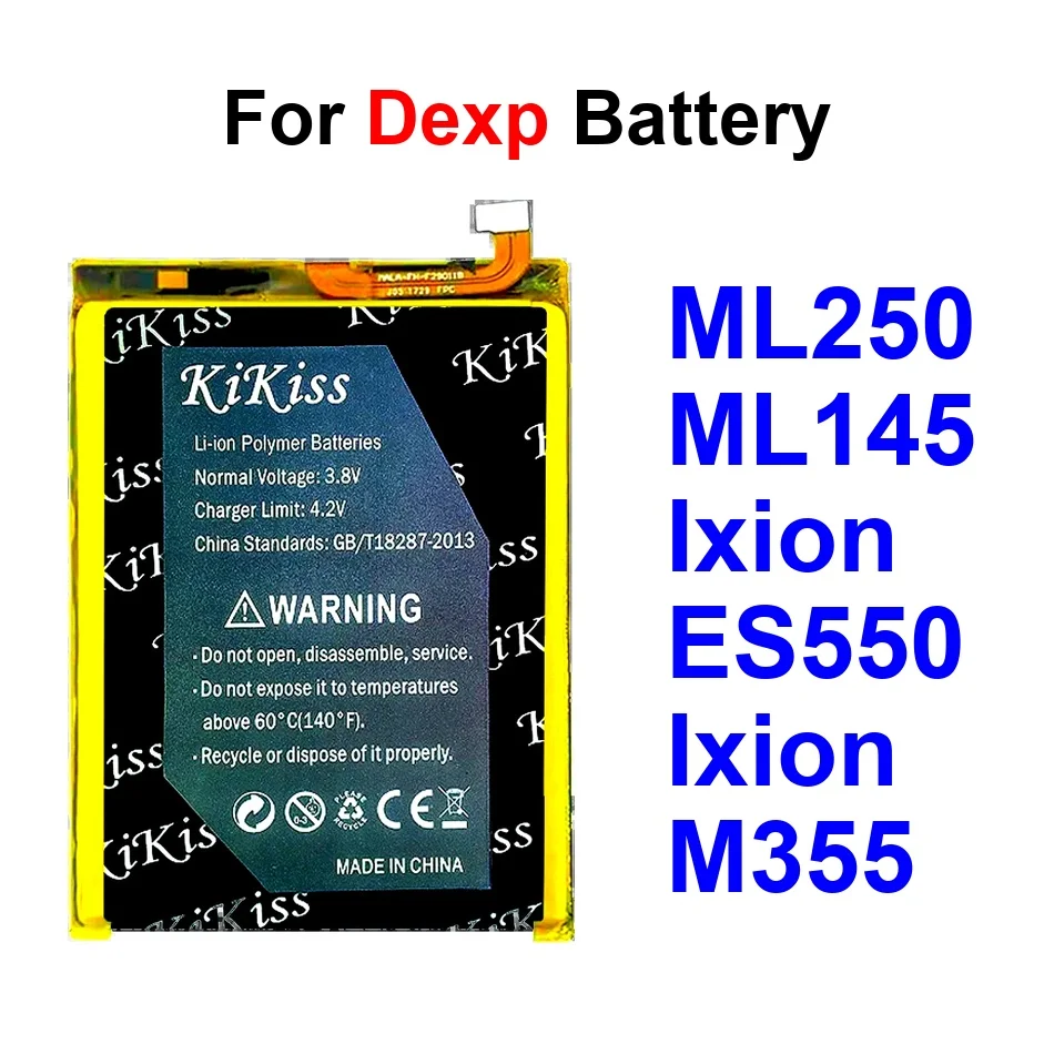 

Аккумулятор для мобильного телефона высокой емкости ML250 3100-6800 мАч для Dexp Ixion Amper ES550 M355 ML145 550