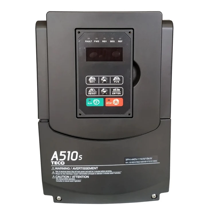 TECO A510S อินเวอร์เตอร์ (รุ่น: 4001/4002/4005/4008/4010-SE3C), 380V สามเฟส TECO A510S