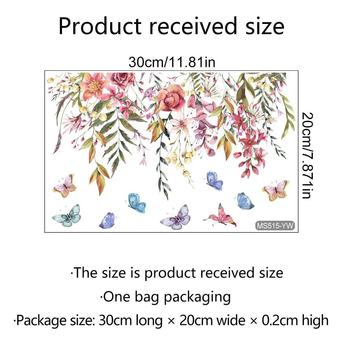 M21 Pflanzen Blumen Schmetterlinge Toiletten aufkleber Badezimmer Toiletten abdeckung Aufkleber Kühlschrank Wanda uf kleber WC für die Heim dekoration – Detail 9