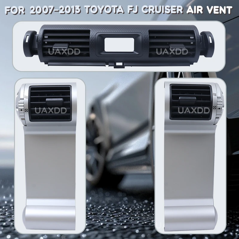 

Вентиляционный воздуховод для TOYOTA Cruiser FJ 2007-2013 гг., аксессуары для салона кондиционера переменного тока, решетка кондиционера, панель приборной панели, комплект розеток для компакт-дисков