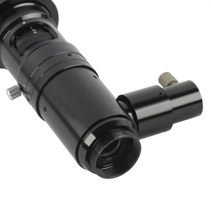 Imagem -05 - Microscópio Monocular de Luz de Ponto Coaxial hd Optics 180x 300x Zoom Contínuo Lente de Montagem c Anel de 50 mm