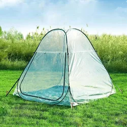 Tent Camping Supplies for Outdoor, Fully Transparent, PVC Waterproof Material, Ultralight Ice Fishing Tent, Nature Hike Sun Room