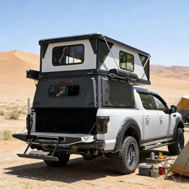 Lightweight Aluminum Hard Shell Roof Top Tent With 4 Season Insulation and CE Certificated Lock for Overlanding Pickup Truck
