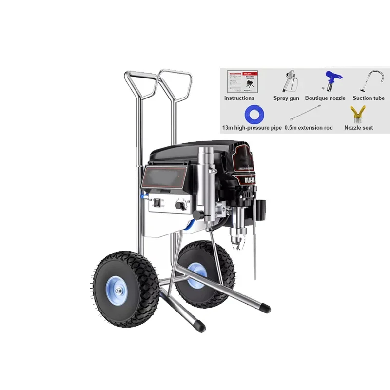 

Low price 8L/min 5500W Airless Spraying Machine Plunger Type Electric Paint Sprayer Putty Coating Latex Painting Tool