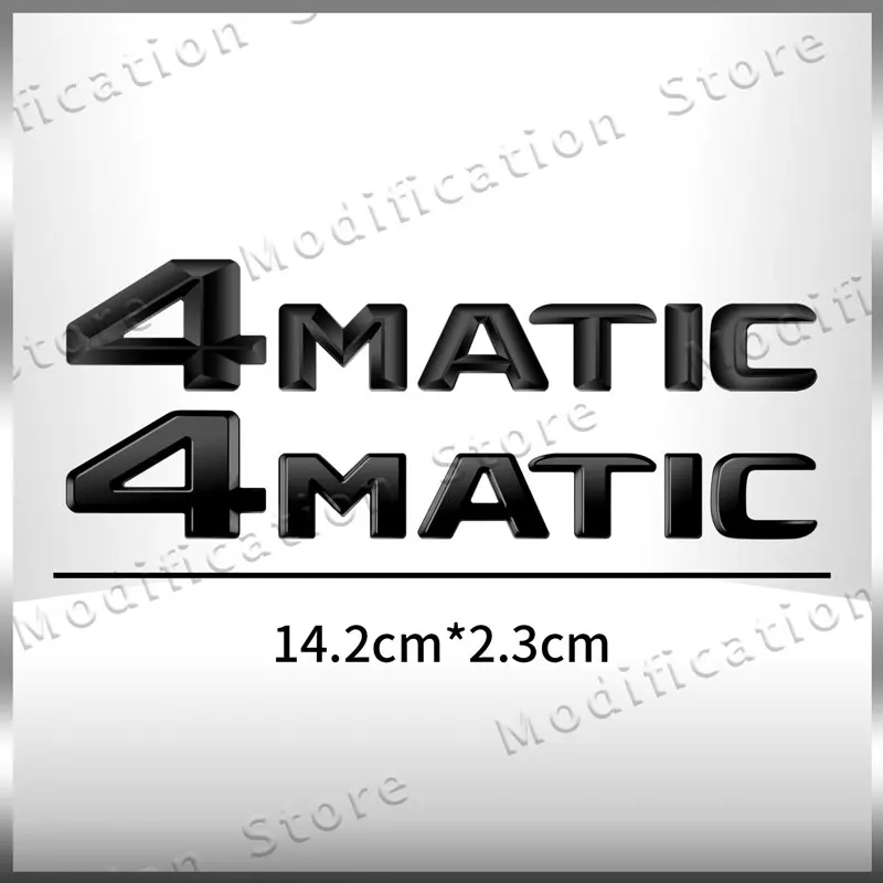 1Pcs ABS Plastic 4MATIC 4 MATIC Letter Logo Car Styling Rear Trunk Bumper Badge Sticker For C E G S GLC GLS Class W204 W205 W206