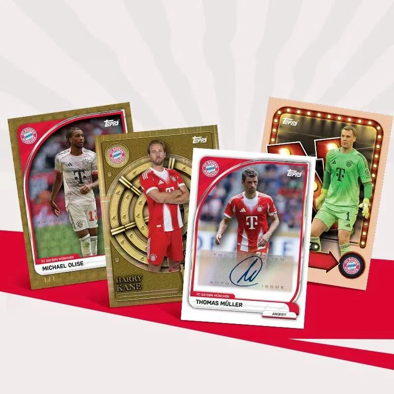 25/26 Topps ريال مدريد مانشستر يونايتد لكرة القدم فريق صندوق جامعي القصدير مجموعة بطاقات التداول في الأوراق المالية مروحة هدية