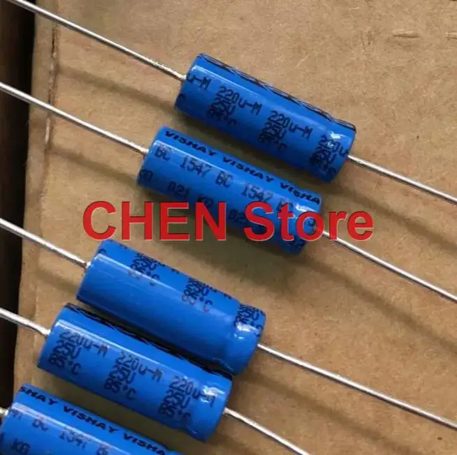 20PCS/lot original BC VISHAY KO021 220UF 25V 6.5X18MM PH 25V220UF Audio axial capacitor free shipping MAL202136221E3