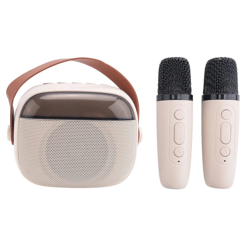 Affidabile macchina per karaoke per bambini, altoparlante Bluetooth portatile con 2 microfoni wireless