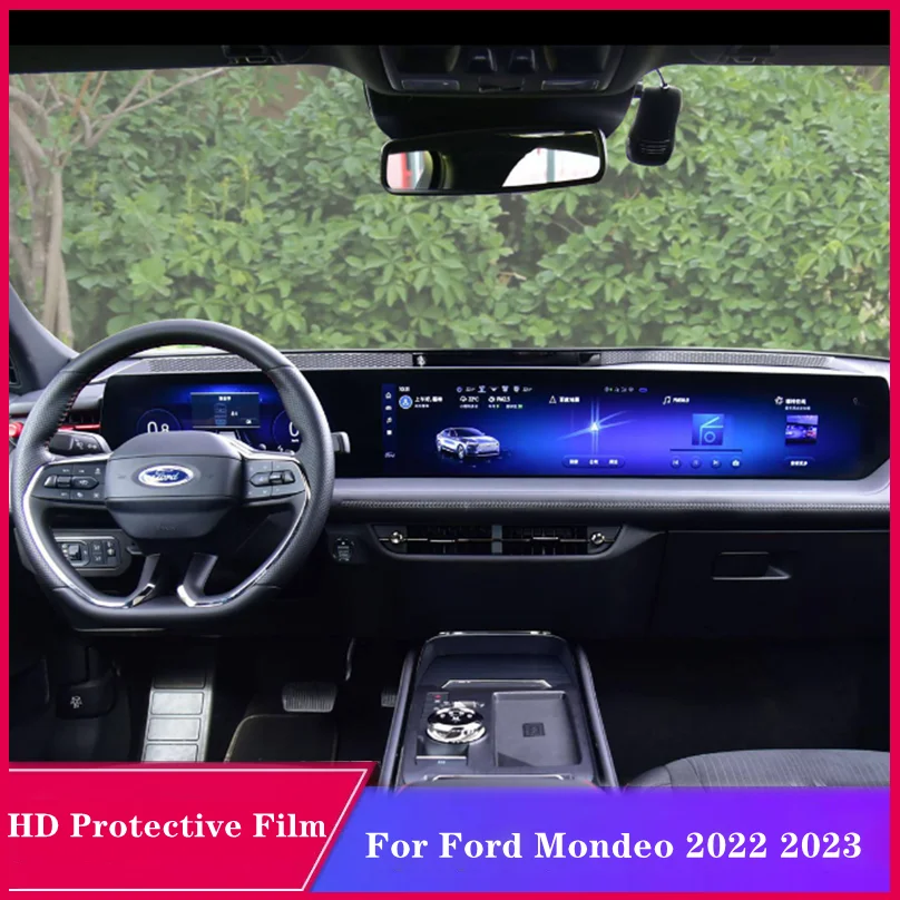 Car GPS Navigation Tempered Glass Screen Protector Film Anti-scratch Film Fittings For Ford Mondeo 2022 2023 Car Accessories