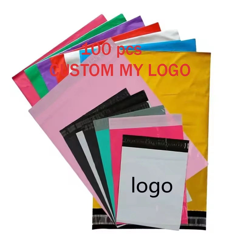 

Custom Printed Logo Color plastic polymailer courier Shipping Bags flyer bag Clothing Poly Mailers mailing bags