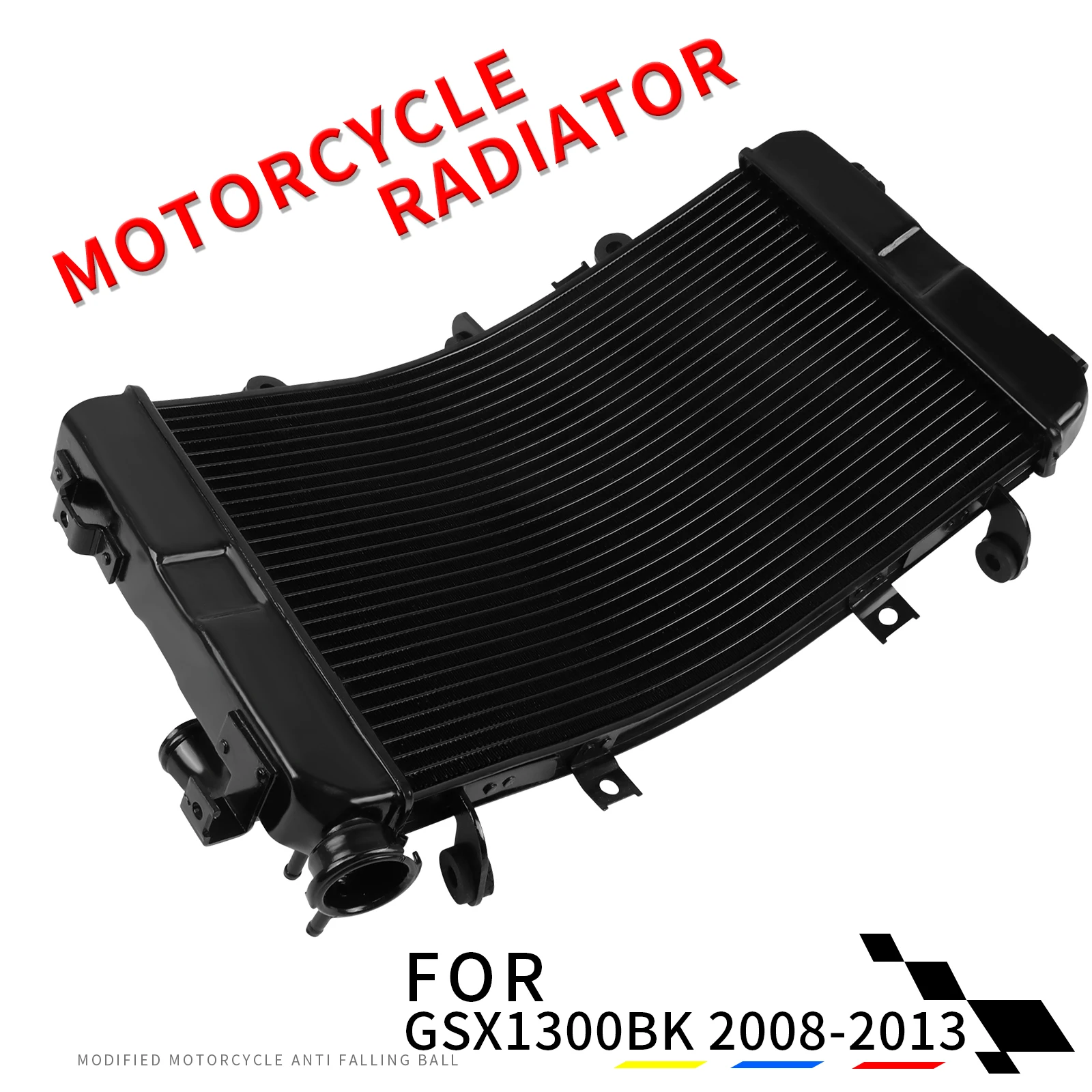 Motorcycle Engine Radiator CNC Aluminum Cooler Cooling System Water Tank For Suzuki B-King GSX1300 BKING 2008-2013