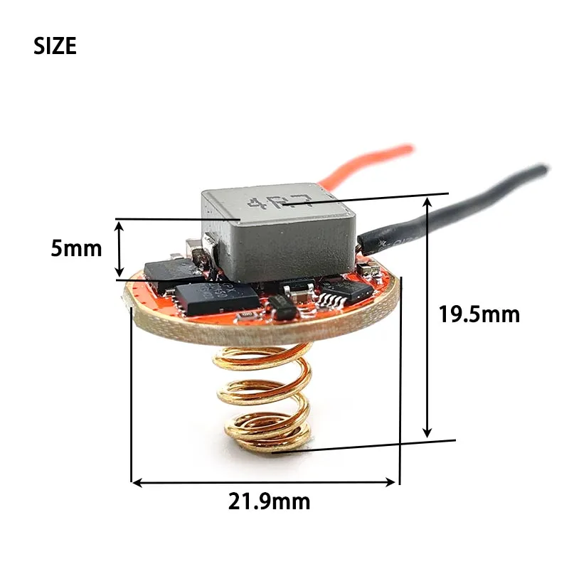 XHP70.3 Constant Current LED Driver Board Input 6-12V Output 7.5A Flashlight DIY Accessories 22mm