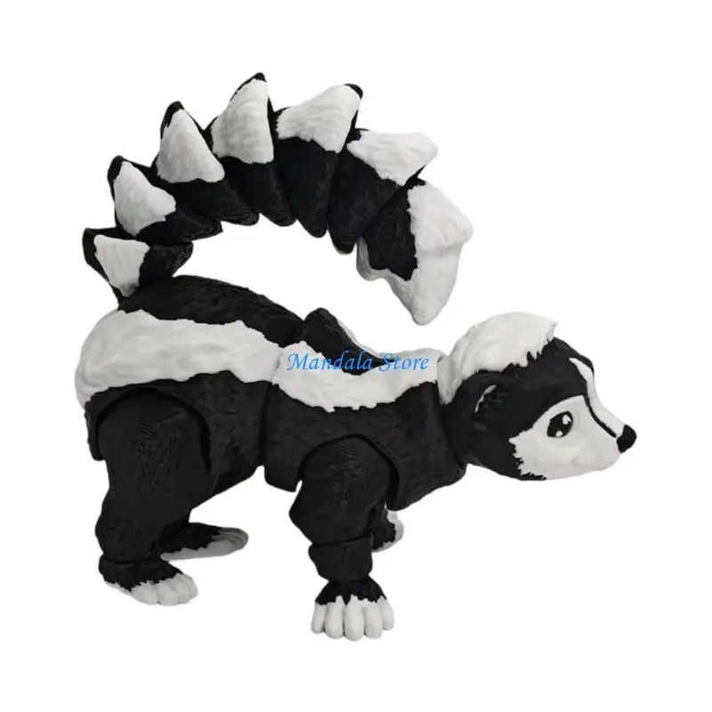U2JC 3D Printed Animals Fidgety Toy Stress Relief 3D Printer Squirrel,Desktop Animal Decorations Realistic Squirrel Statue