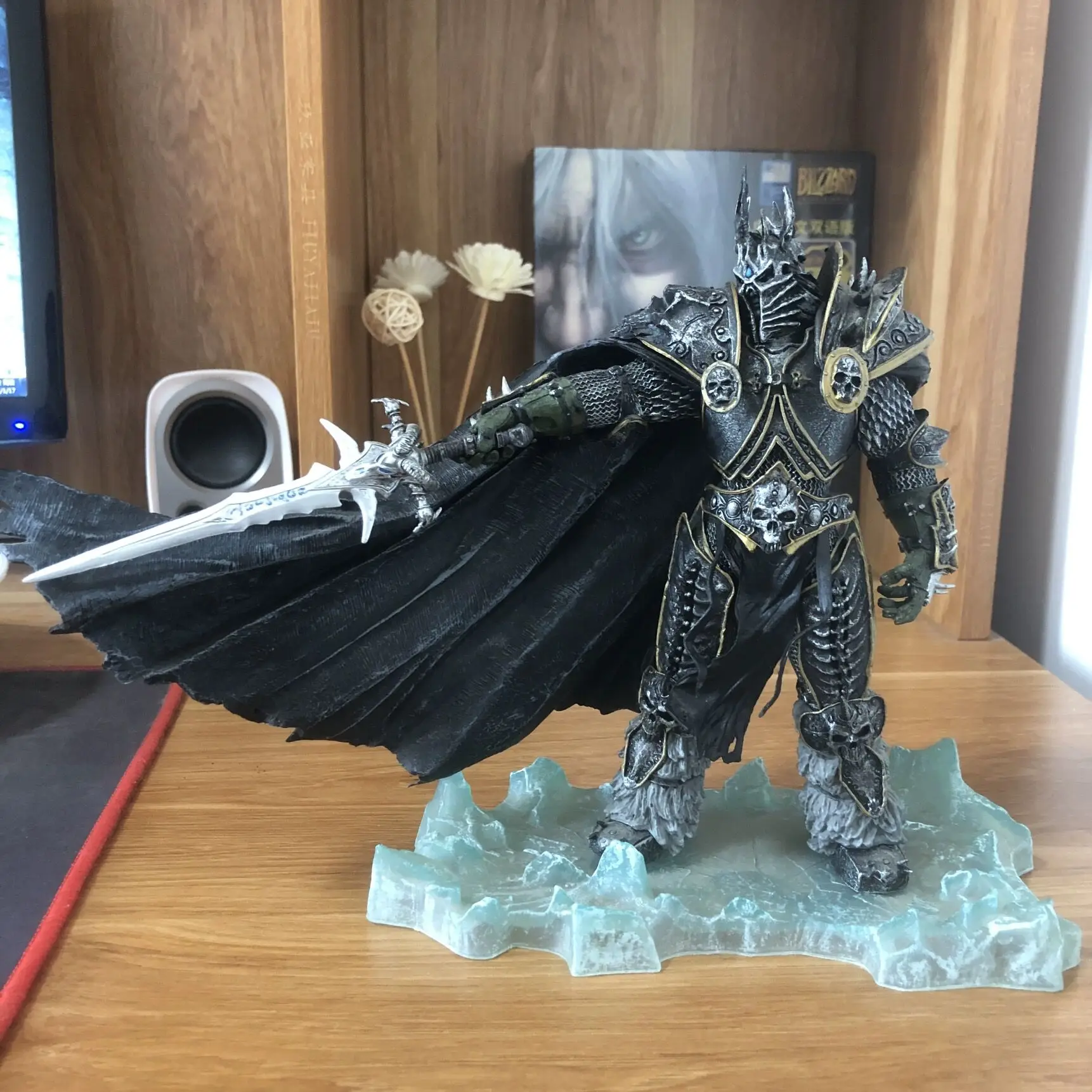 

World Of Warcraft Game Dc7 The Lich King-alsace 21cm Death Knight Collectible Model Pvc Toy Children's Toy Adult Hand-made Gifts