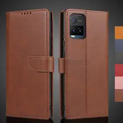 Vivo Y21 s Case Wallet Flip Cover Leather Case for Vivo Y21s Y21 Pu Leather Phone Bags protective Holster Fundas Coque