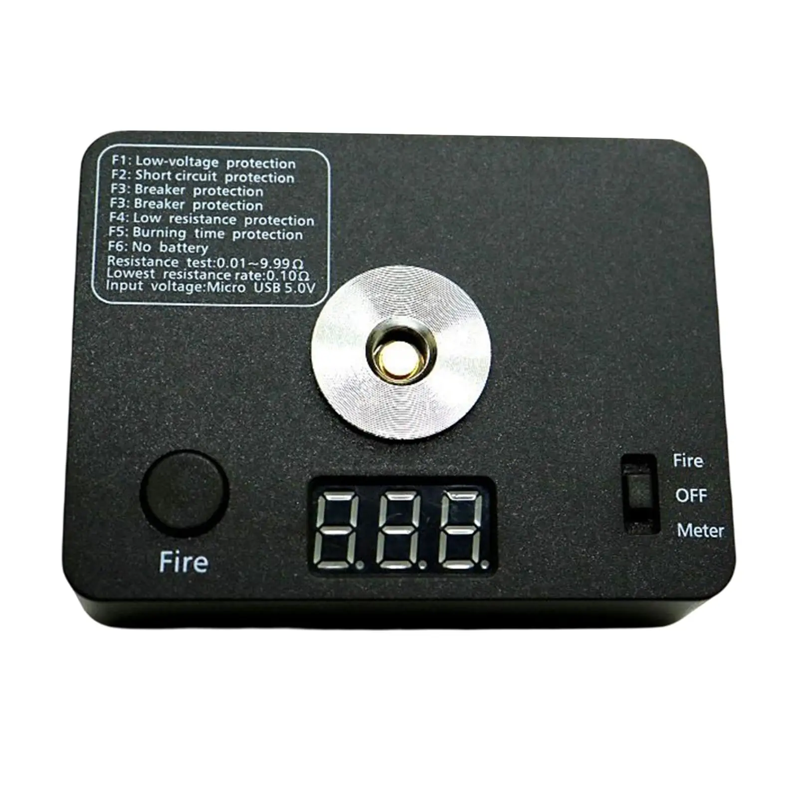 Digital Battery Tester High Precision Portable Mini DIY Tool USB Charging Coils Burning Platform for Hobby Use Repair