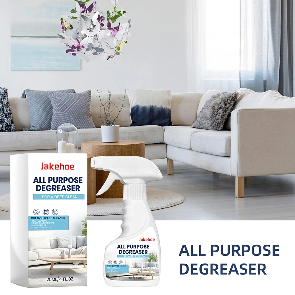 Multi-Surface Spray Cleaner Fast Acting Grease Stain Remover Penetrates Heavy Grease And Residues Quickly For Kitchen Bathroom