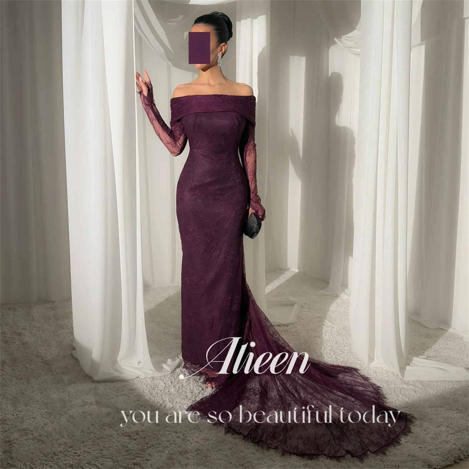 

Aileen فساتين سهرة Women Evening Dress Elegant Party Dresses 2025 Lace Vestidos De Festa Dresses for Special Occasions Mermaid