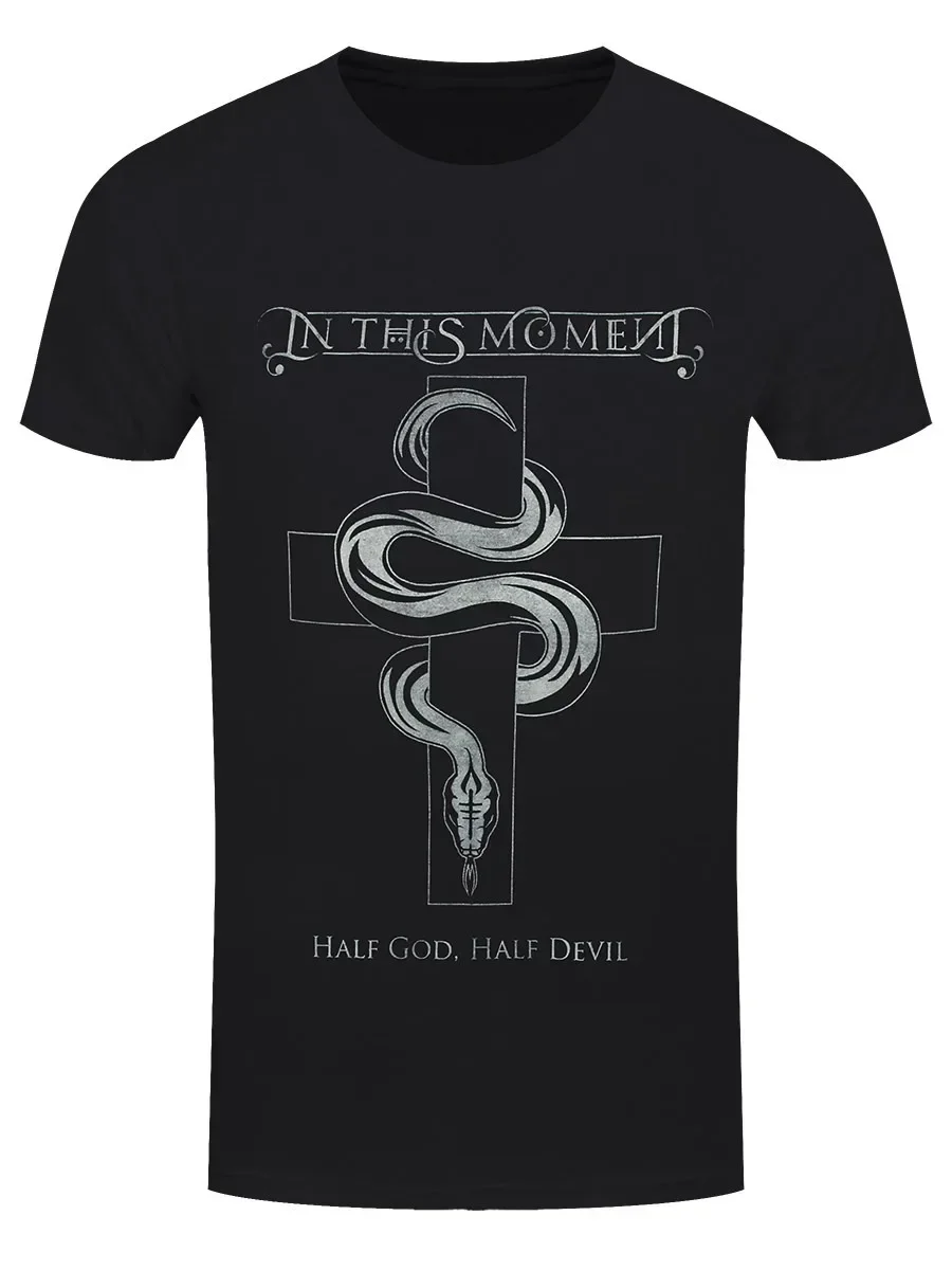 In This Moment Half God Devil T-Shirt Short Sleeve Black Men S to 5XL BE714