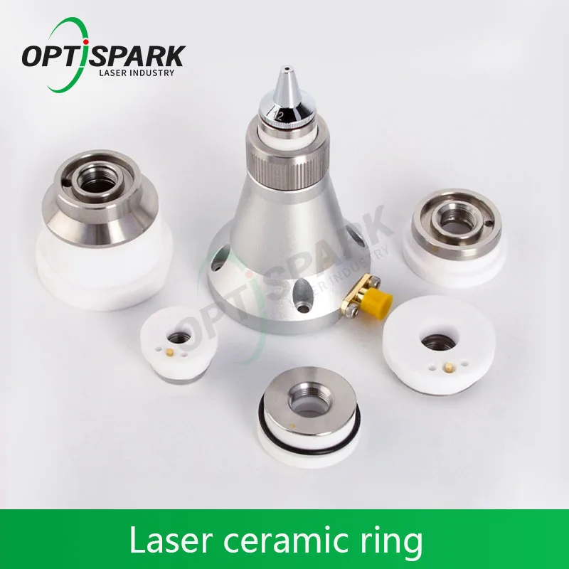OPTISPARK Laser Cutting Head Ceramic Ring Sensor D32/D28 Black Diamond BOCI WSX Ceramic Body Nozzle Connection Accessories