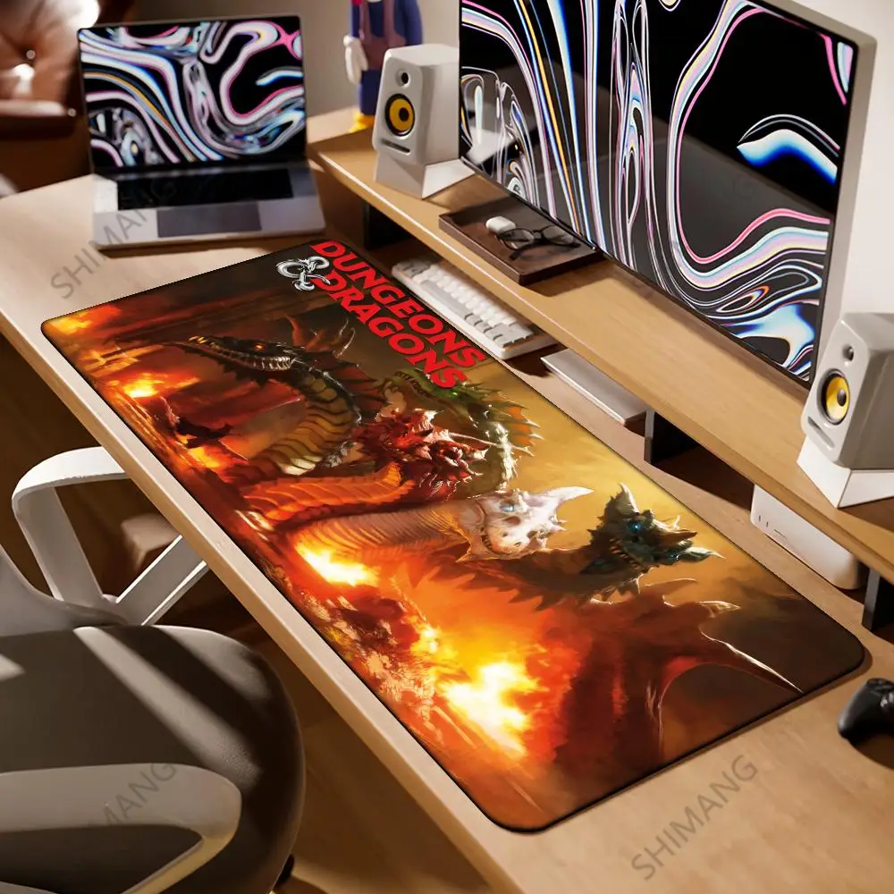 Game D-Dungeons D-Dragons D-DND Mousepad Office Small Large PC Computer Keyboard Mouse Game Rubber Anti-Slip Mice Mat Big
