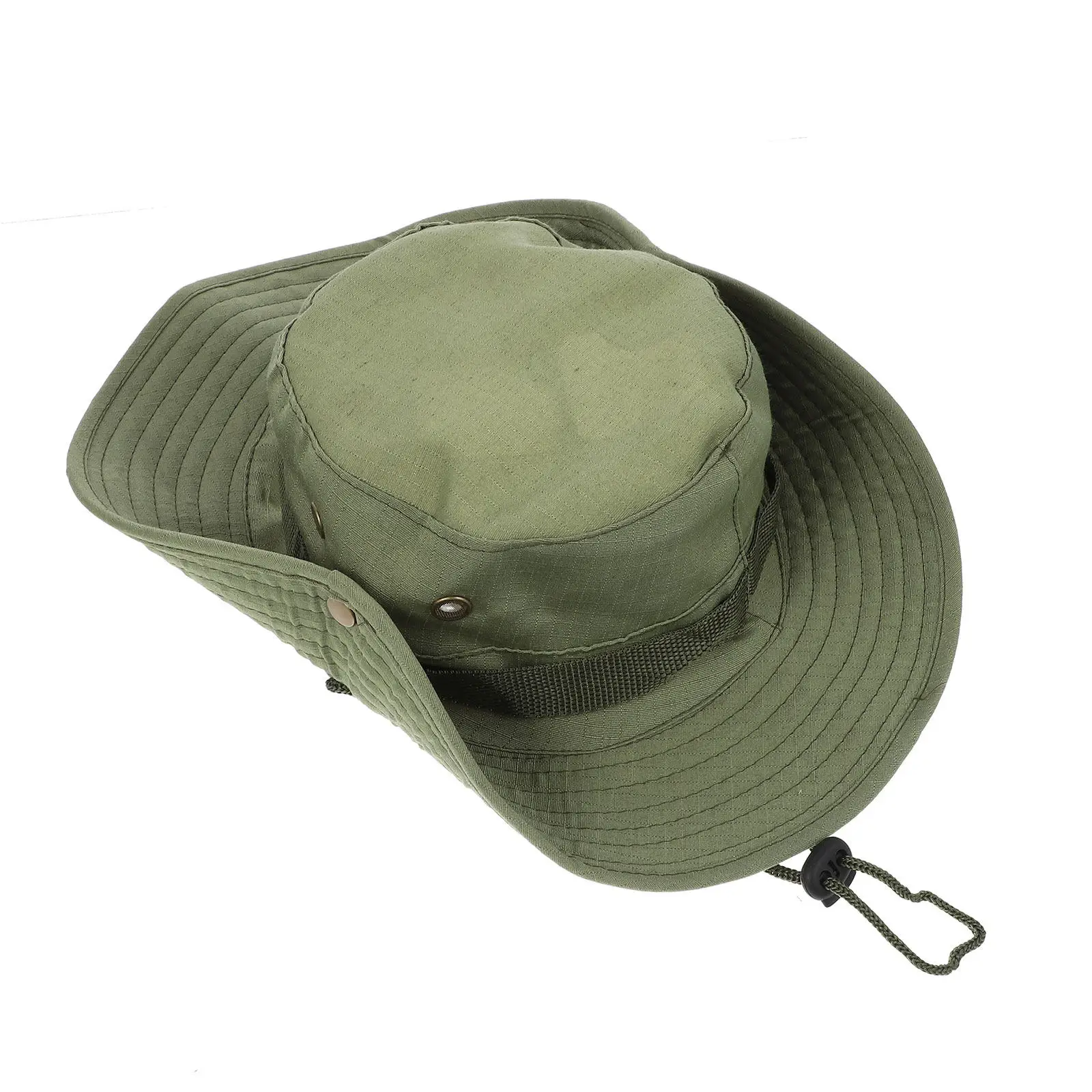 

Boonie Bucket Hat Sun Protection Lightweight Cotton Polyester Adjustable Chin Strap Ventilation Holes Outdoor Hiking Fishing