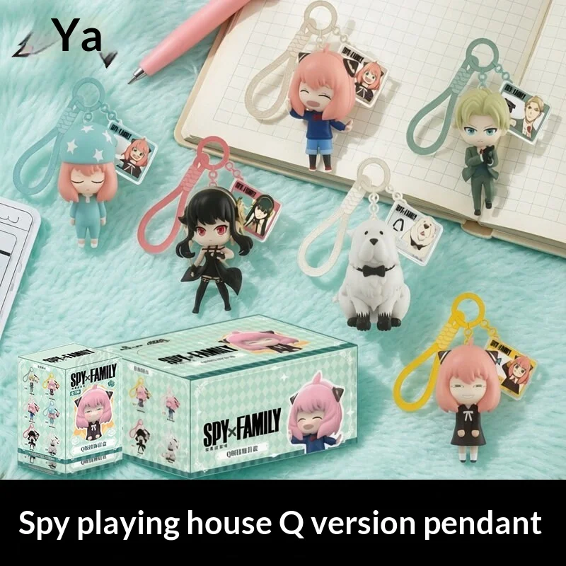 

Genuine Zhiwan Spy x Family Q Version Pendant Blind Box Cute Figure Keychain Ornament Trendy Toy Gift for Girls