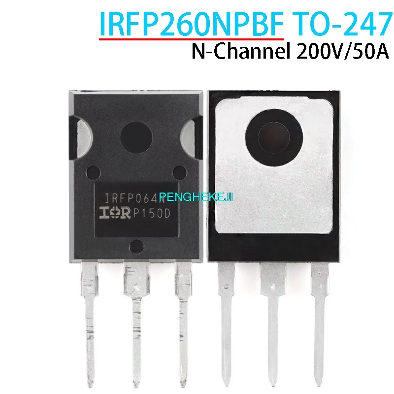 5PCS IRFP260NPBF TO-247 N-Channel 200V/50A In-line MOSFET FET IRFP260N TO247