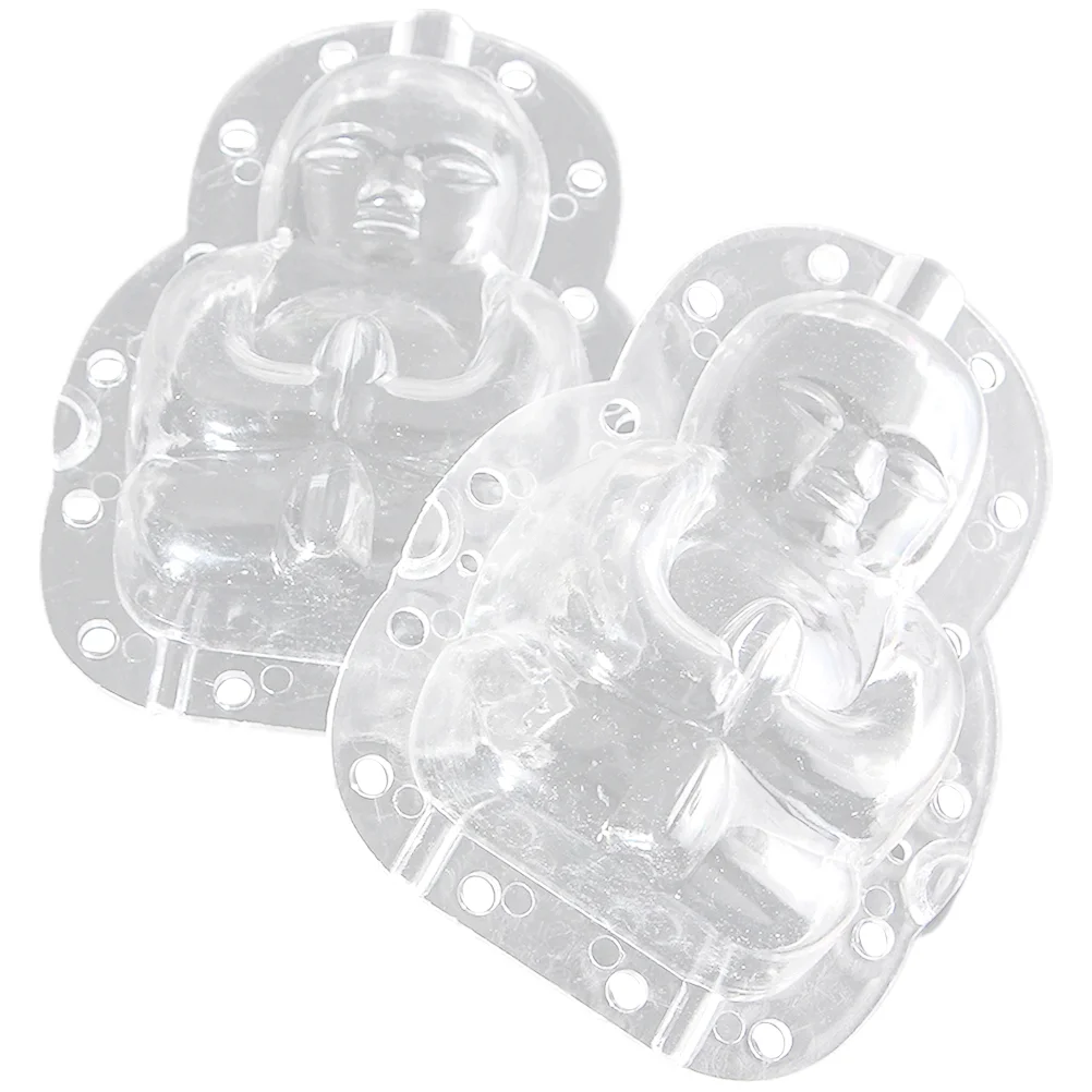 2 Pcs Vegetable Shaping Mold High Tensile Strength Buddha for Melon Transparent Fruit Forming Ginseng