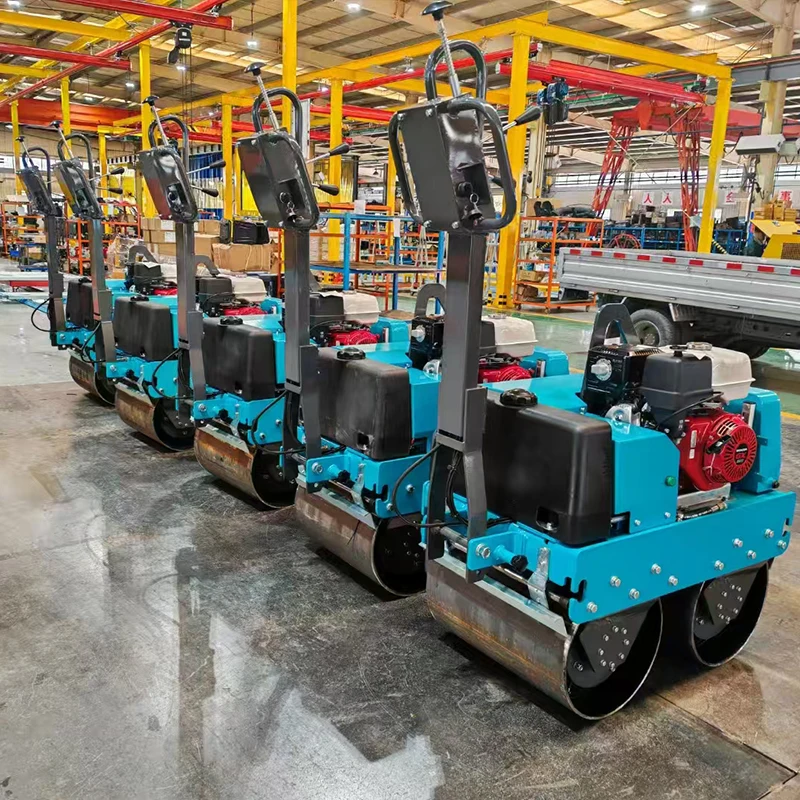 550kg 600kg Mini Asphalt Road Roller Diesel  Engine Ride on Small Road Roller Road Compactor Factory Price