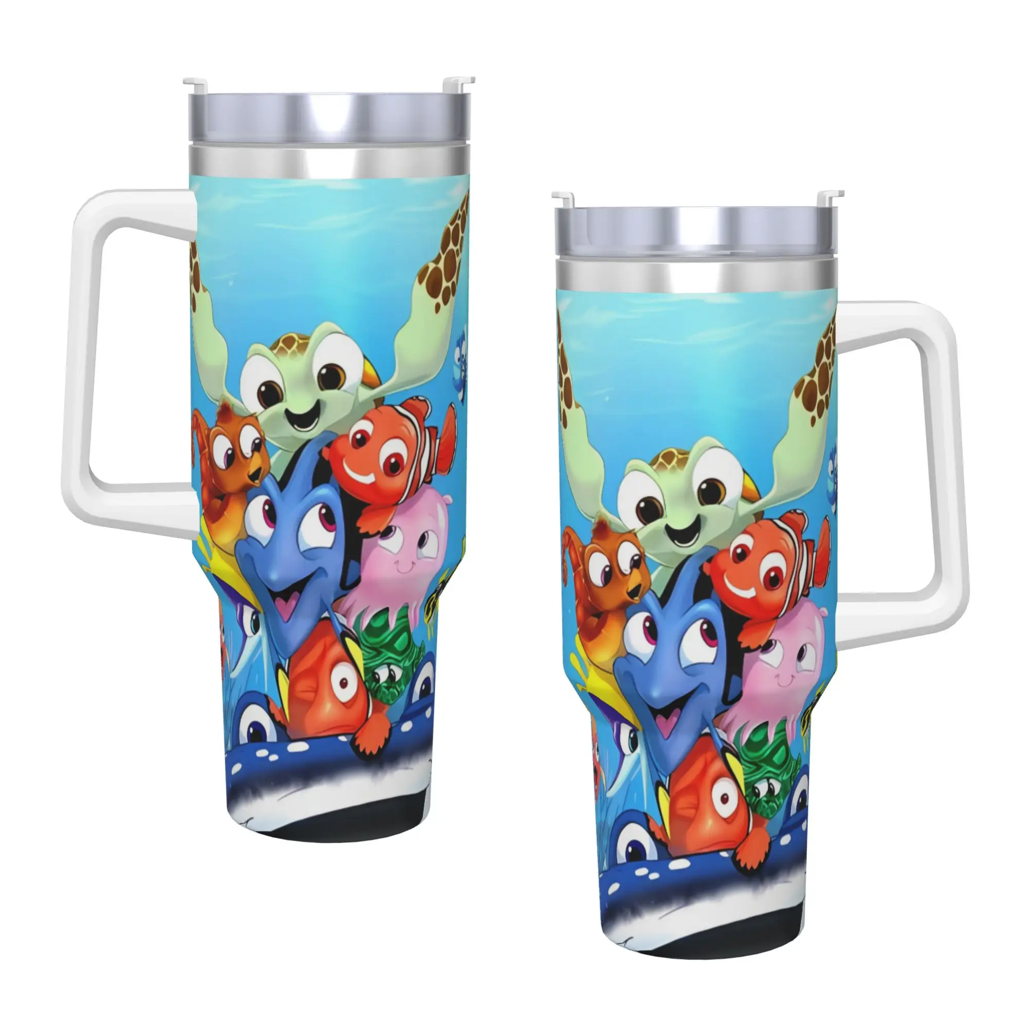 Stainless Steel Tumbler Custom Finding Nemos Mugs Cup With Straws  Travelist Drinks Water Bottle Insulated 40oz Thermal Mug