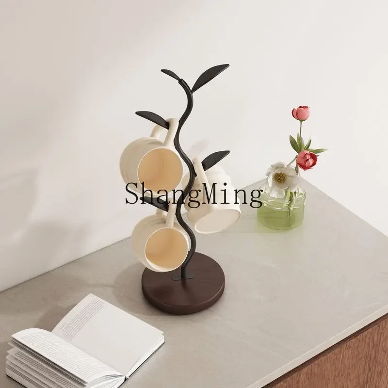 

CL Creative Ornament Tree Cup Holder Home Living Room Decoration Cup Holder Upside Down Tea Cup Storage