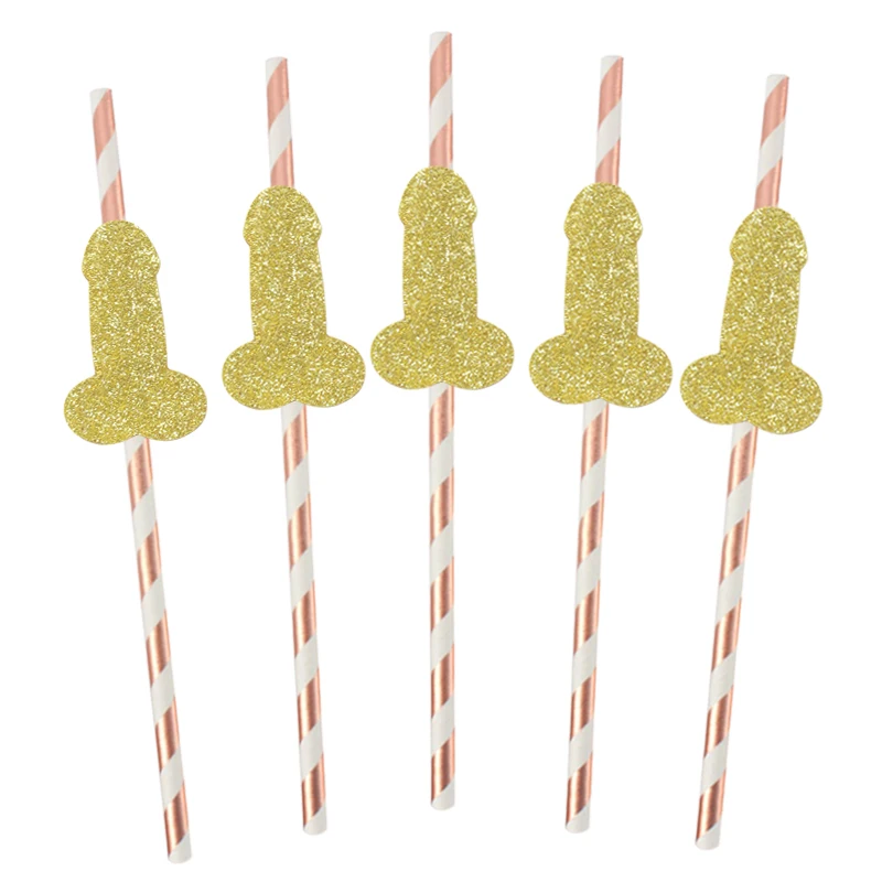 1bag Paper Penis Willy Straws Bridal Shower Dancer Drinking Straws Bachelorette Party Hen Night Home Party Wedding Decoration
