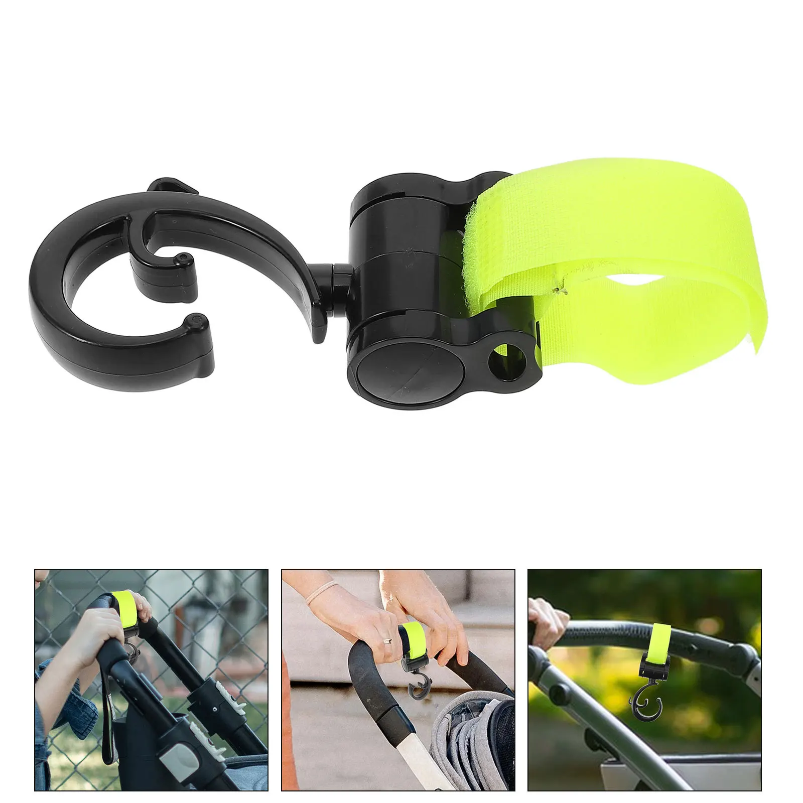 عربة أطفال هوك الشريط السحابة متعددة الوظائف قوي حقيبة شماعات لا الحفر المطلوبة توافق متعدد الاستخدامات قوي #5