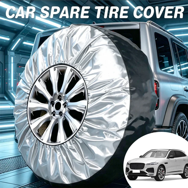 

For Jaguar XE XF XJ XK XFR XJS F-Type E-Pace F-Pace I-Pace S-Type 4PCS Car Tire Cover Spare Wheel Dustproof Protector