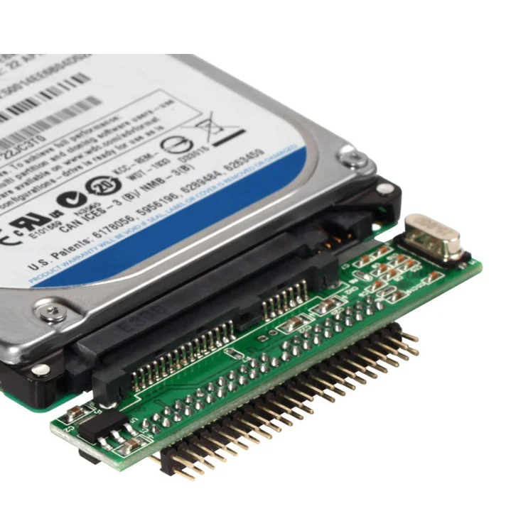 2.5 "sata ao conversor do ide para a movimentação do portátil, 2.5 Polegada hdd ssd serial ata 7 + 15p fêmea a 44 pinos macho pata ide porta adaptador cartão