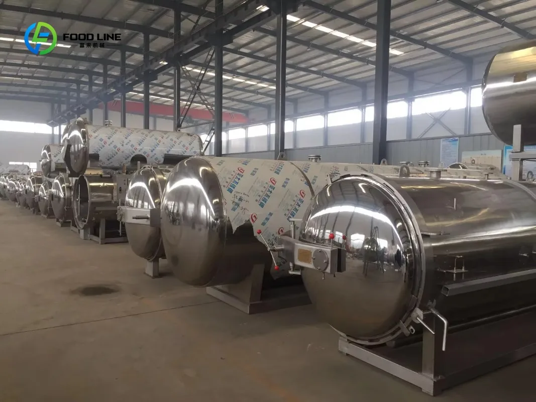 Customized Stainless Steel Food Grade Sterilization Pot - Fully Auto High Temp/Pressure Spray Type for Commercial Cooked Food